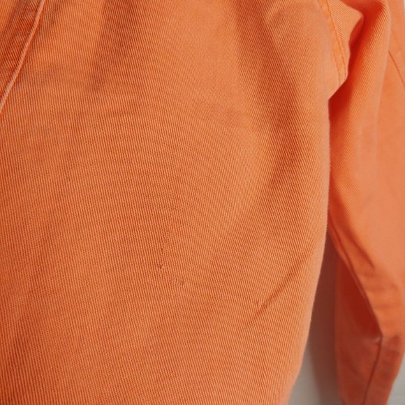 Vintage 80s City Girl Sport Womens 16 Jacket Cropped Canvas Embroidered Peach - Picture 8 of 11